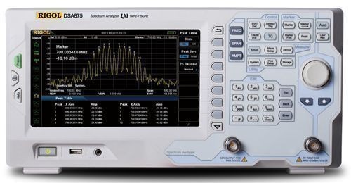 Rigol DSA875-TG spektrumanalizátor tracking generátorral